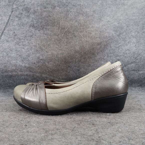 Dromedaris Shoes Womens 38 Wedge Loafer Slip On Leather Comfort Fashion Classic - Picture 4 of 15